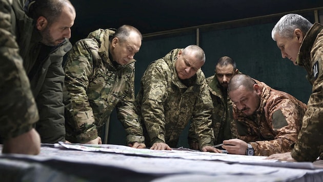 The Ukrainian army must retreat to "more advantageous positions" in Avdiivka. (Bild: AFP)