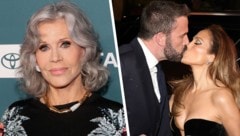 Jane Fonda, Ben Affleck und Jennifer Lopez (Bild: APA/Getty Images via AFP/GETTY IMAGES/Jesse Grant APA/Monica Krone KREATIV,)