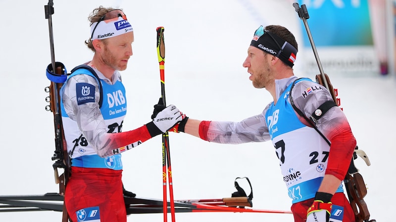 Simon Eder (li.) und David Komatz. (Bild: GEPA pictures)