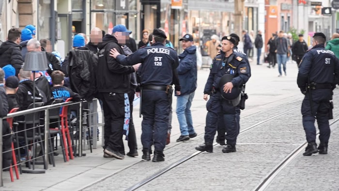 Die Fans zogen vor dem Spiel durch die Grazer Innenstadt