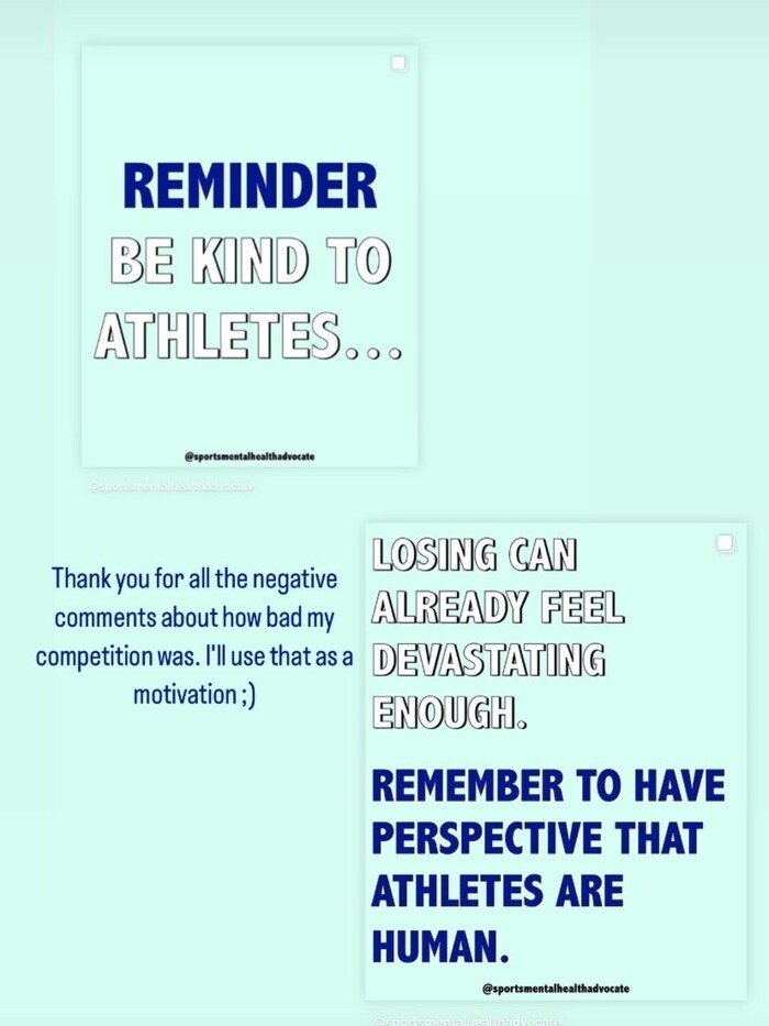 Mit dieser Instagram-Story reagierte Chiara Schuler auf die Kritik, die ihr nach der ...