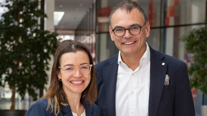 Die Interessensvertreter Anna Kurz (Fachgruppe Gastronomie) und Franz Staggl (Fachgruppe ...