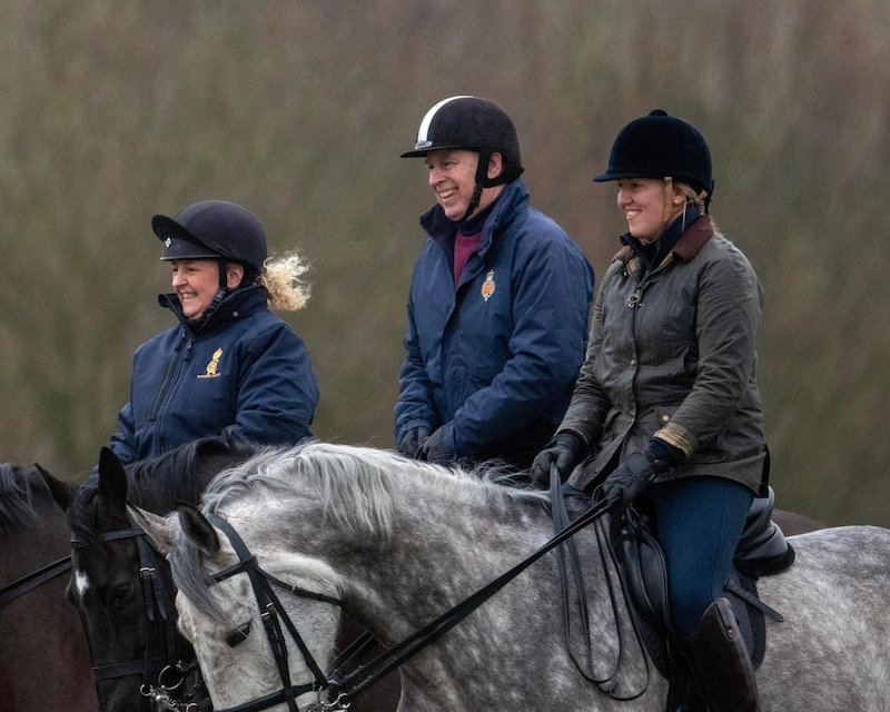 Prinz Andrew gut gelaunt bei einem Ausritt auf Windsor.  (Bild: Richard Gillard / Camera Press / picturedesk.com)