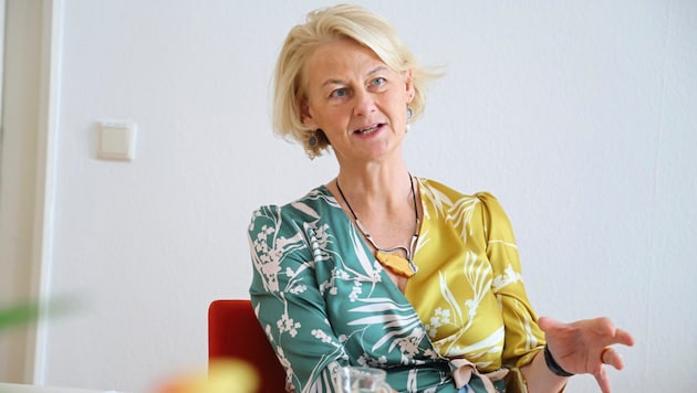 Veronika Sexl ist seit 1. März 2023 Chefin der Uni Innsbruck. (Bild: Johanna Birbaumer)