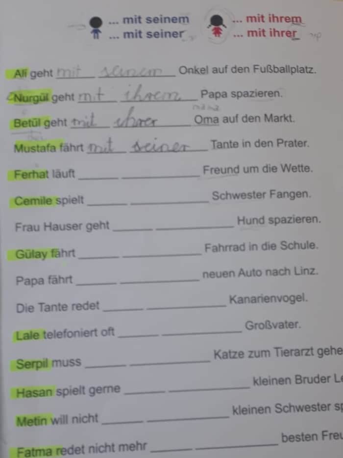 Diese Aufgabe hatten die Kinder zu lösen.