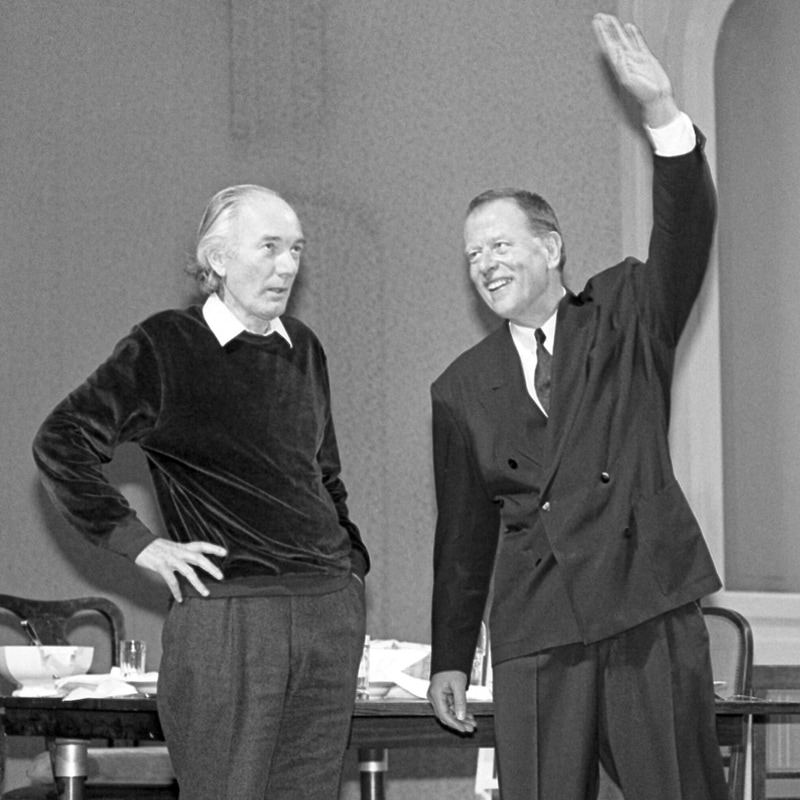 Thomas Bernhard und Claus Peymann (Bild: Klaus Titzer / picturedesk.com)