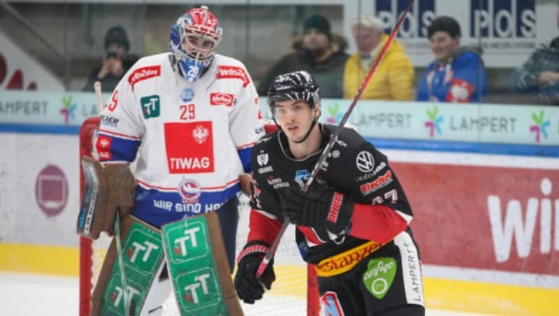 Goalie Evan Buitenhuis zeigte eine starke Leistung. (Bild: Dorner_pioneers.hockey)