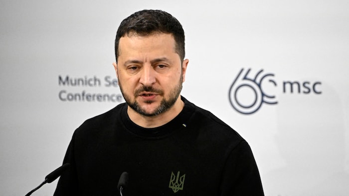 Selenskyj am Samstag bei der viel beachteten jährlichen Sicherheitskonferenz in München 