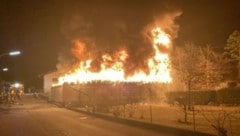 Zahlreiche Einsatzkräfte bekämpften das Feuer. (Bild: zoom.tirol)