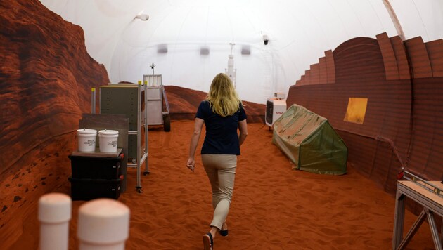 A NASA "Mars-lakókat" keres egy új szimulációhoz, amely egy évig tart. (Bild: APA/AFP/Mark Felix)