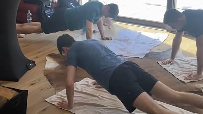 There was also plenty of sweating.