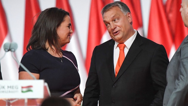 Premier Węgier Viktor Orbán po raz pierwszy skomentował dymisję prezydent Katalin Novák (Bild: AFP)