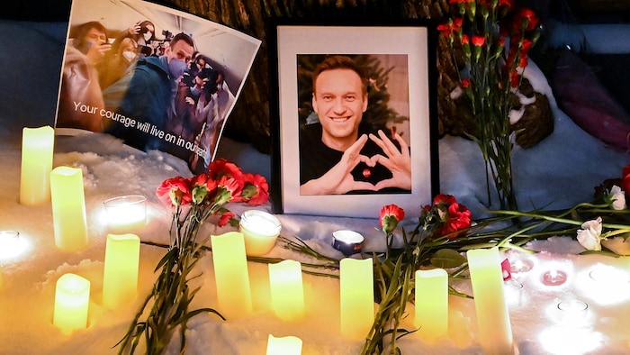 Commemoration of the late Kremlin opponent Alexei Navalny