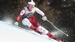 Emily Schöpf bestrit ihr bislang letztets Weltcuprennen im Februar 2024 in Crans Montana, wo sie ...