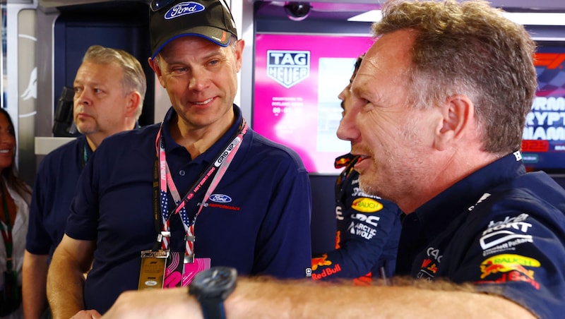 Horner wird in Bahrain mit dabei sein.  (Bild: APA/Getty Images via AFP/GETTY IMAGES/Mark Thompson)