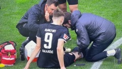 Sasa Kalajdzic verletzte sich beim 3:3 gegen Freiburg. (Bild: Screenshot/DAZN)