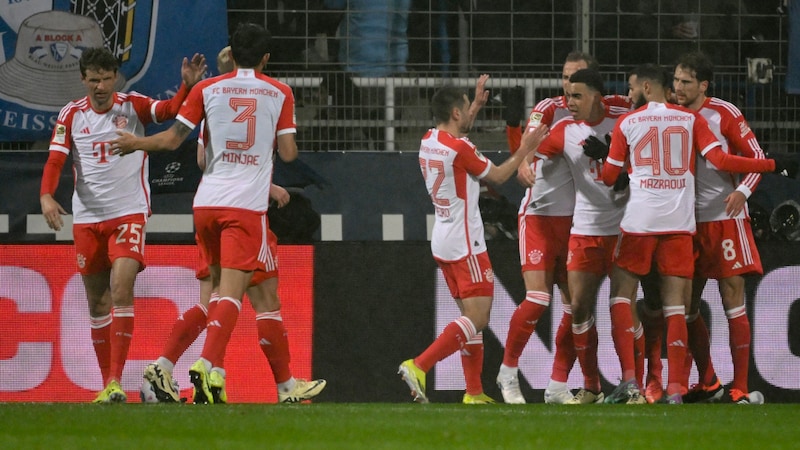 Die Bayern gingen früh in Führung, ... (Bild: APA/AFP/INA FASSBENDER)