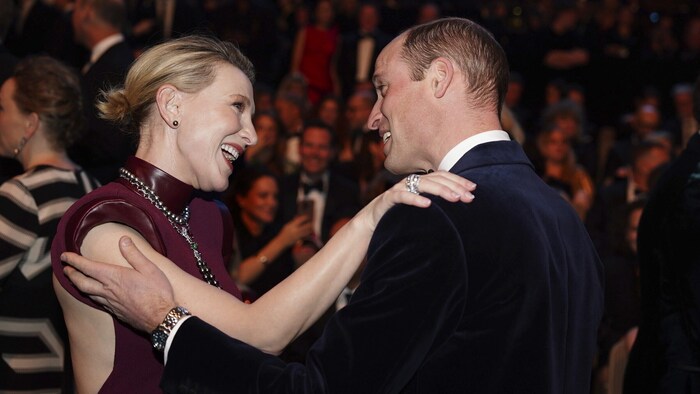 Prinz William wurde von Cate Blanchett herzlich begrüßt.