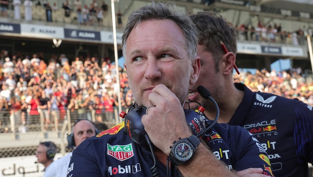 Christian Horner droht Ärger. (Bild: APA/AFP/Giuseppe CACACE)