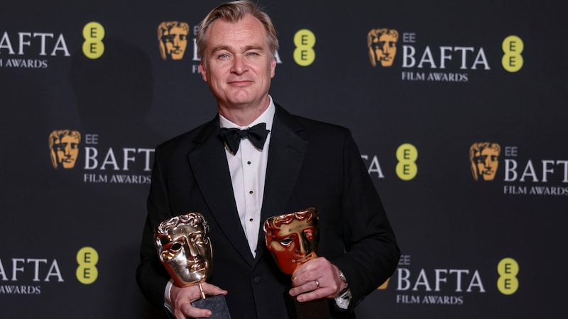 Christopher Nolan durfte sich über den ersten BAFTA seines Lebens freuen. (Bild: APA/Vianney Le Caer/Invision/AP)