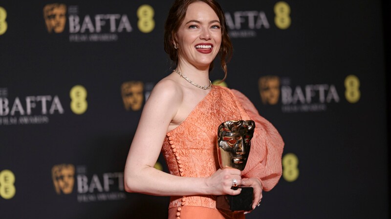 Emma Stone durfte sich über den Preis als beste Hauptdarstellerin freuen. (Bild: APA/Vianney Le Caer/Invision/AP)