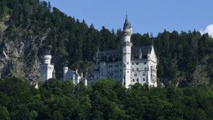 Auf Schloss Neuschwanstein sind keine Hunde erlaubt.