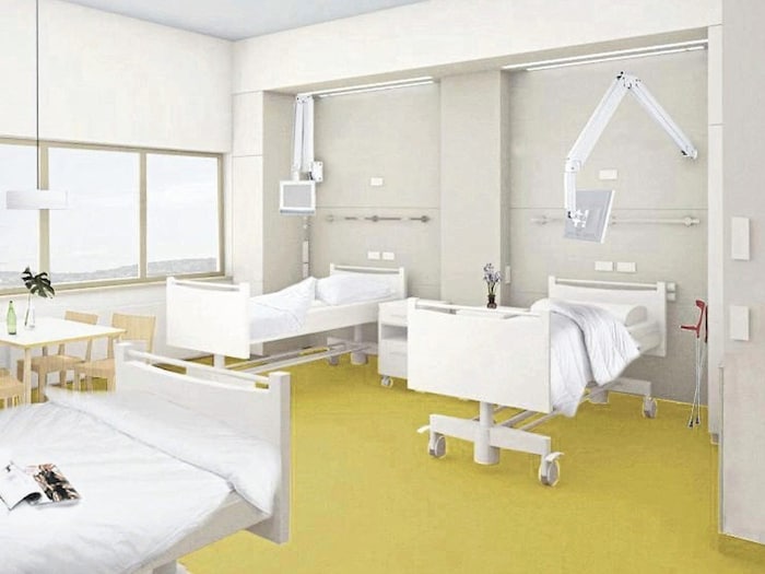 Zwischen 360 und 390 Spitalsbetten wird es in der neuen Klinik Oberwart geben - deutlich mehr ...
