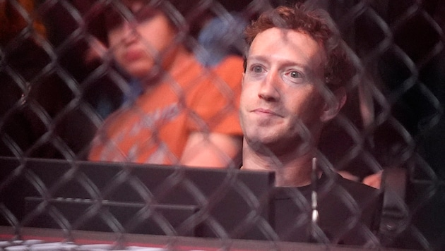 Prominenter „Zaungast“: Facebook-Gründer Mark Zuckerberg (Bild: AP)