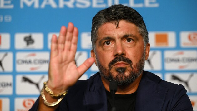 Gennaro Gattuso muss sich schon wieder verabschieden. (Bild: APA/AFP/Nicolas TUCAT)