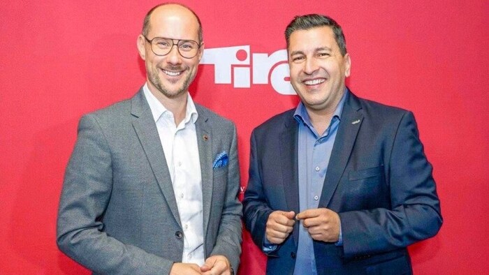 Freuen sich über weitere Betriebe, die sich in Tirol im Vorjahr niedergelassen haben: GF Marcus ...