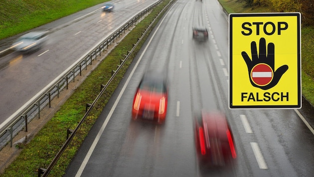 13 Kilometer gegen die Fahrtrichtung war eine Pensionistin auf der Autobahn unterwegs (Symbolbild)
