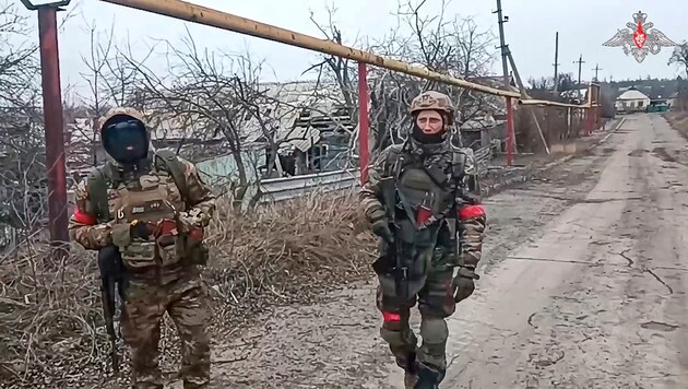 Ruští vojáci v Avdijivce (Bild: ASSOCIATED PRESS)