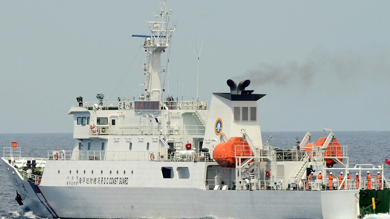 Archive image from 2013: A ship of the Taiwanese coast guard (Bild: AFP)