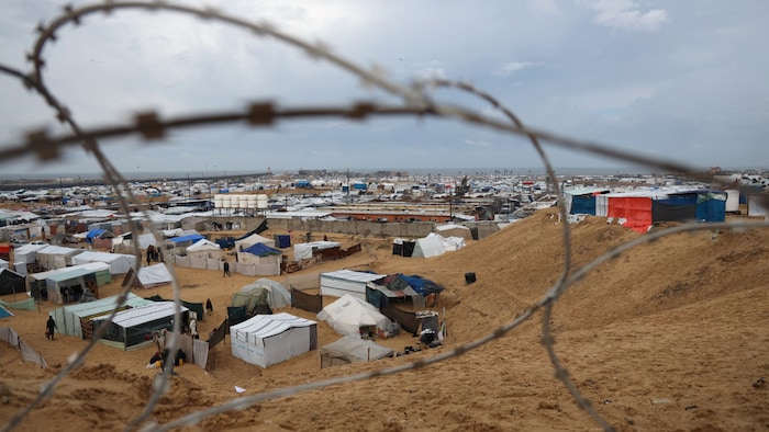 Un camp de réfugiés à Rafah