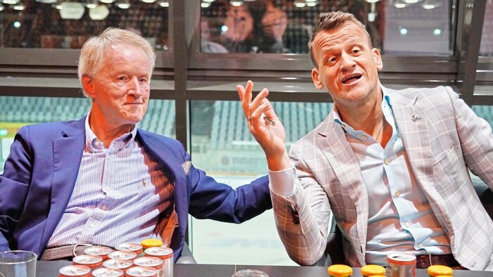 Pildner-Steinburg (l.) unterstützt Herbert Jerich (r.) als Sponsor.