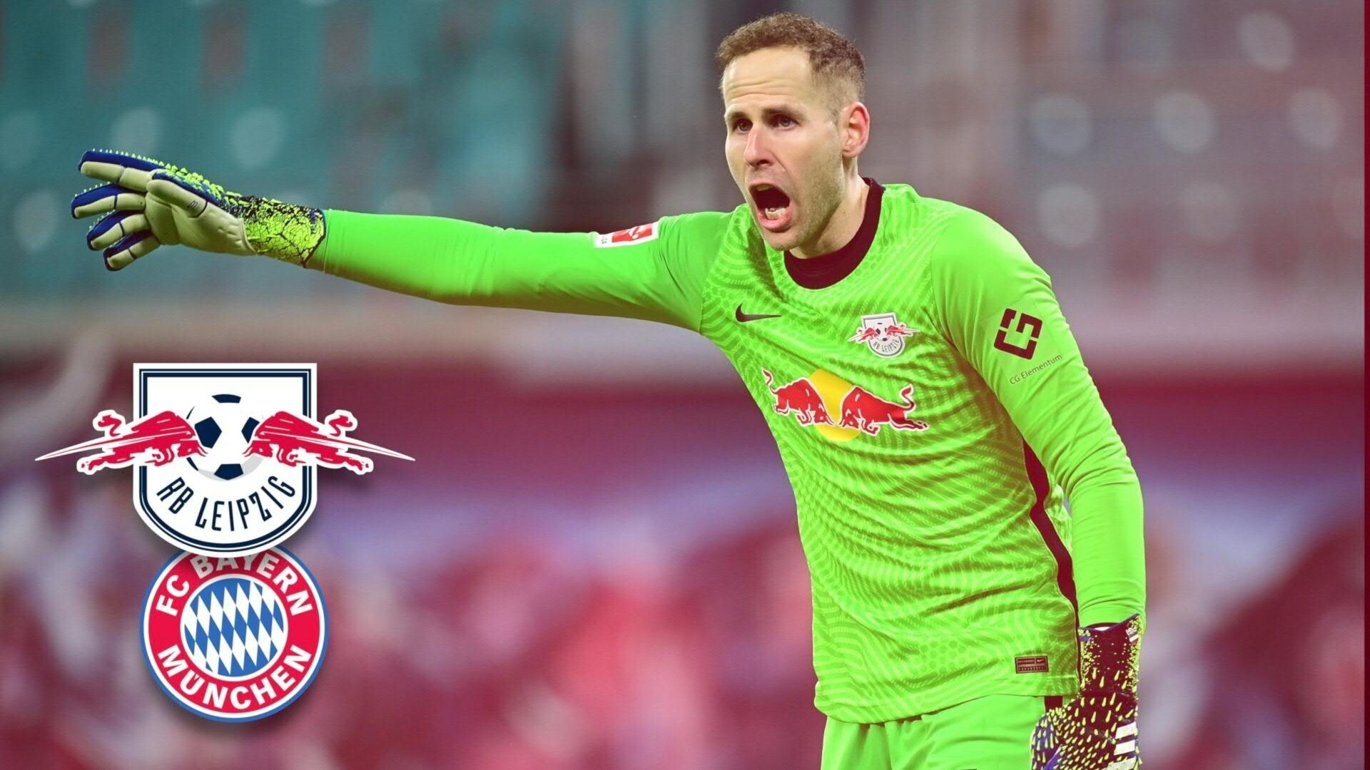 Leipzig-Golie Peter Gulacsi blickt bereits auf den Hit gegen die Bayern. (Bild: SID)