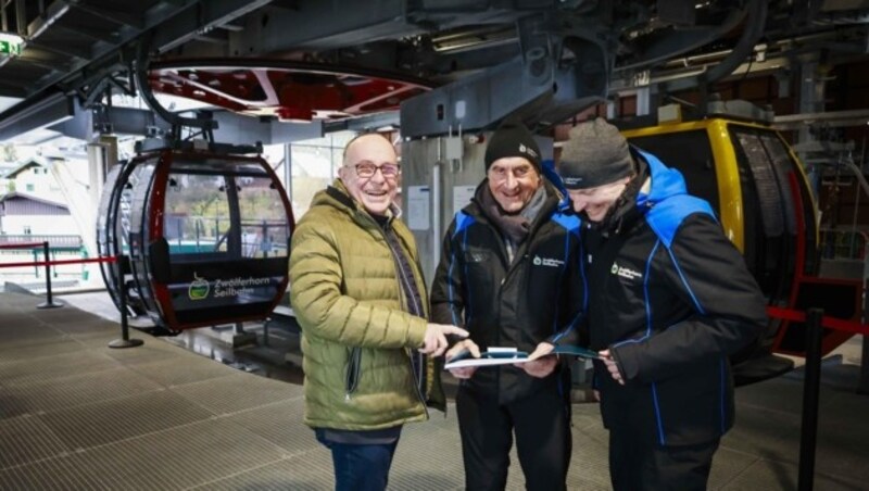 Gesellschafter Mario Stedile-Foradori und Geschäftsführer Arthur Moser (v. li.) sehen das Projekt als Meilenstein. (Bild: Scharinger Daniel)