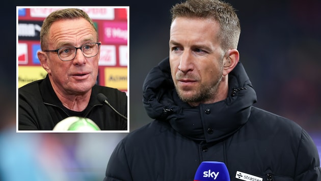 Ralf Rangnick, Marc Janko (Bild: GEPA)