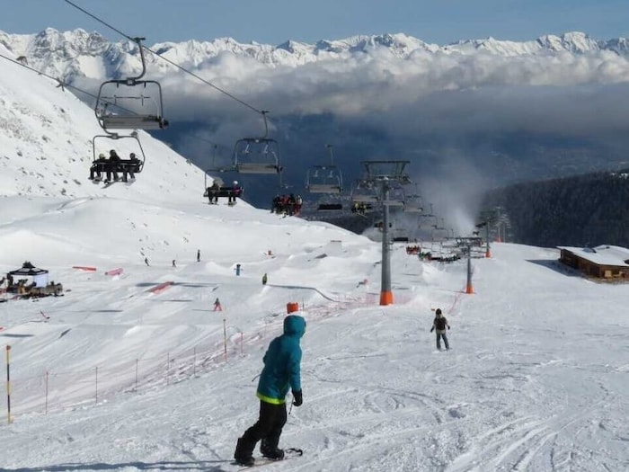 The accident happened on this slope in the Axamer Lizum.
