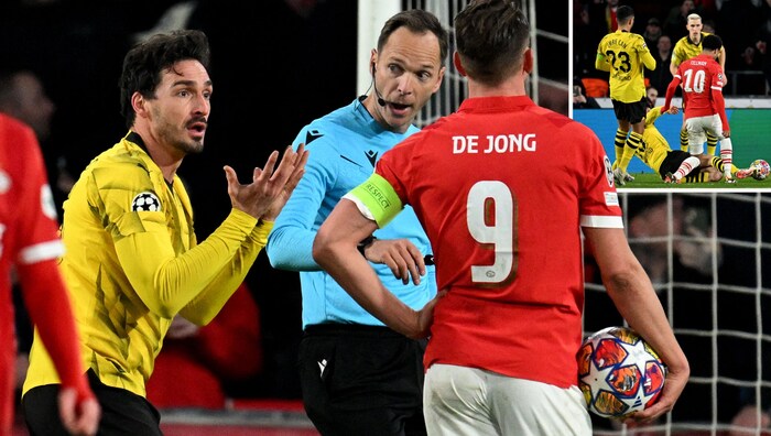 Mats Hummels (li.) konnte es nicht fassen.