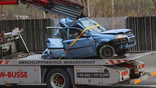 The trapped driver had no chance (Bild: ©Matthias Lauber / laumat.at)