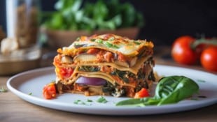 Veganer essen nicht nur Salat, auch eine vegane Lasagne schmeckt gut! (Bild: Zerbor - stock.adobe.com)