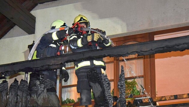 Firefighters were able to bring the fire under control quickly. (Bild: Monatsrevue/Lenger Thomas)