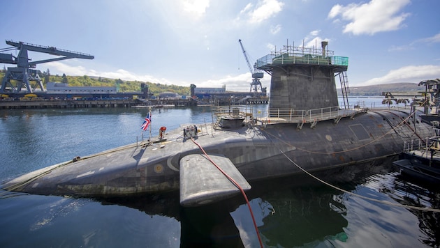 Ein britisches Atom-U-Boot der Vanguard-Klasse der Royal Navy  (Bild: AFP)