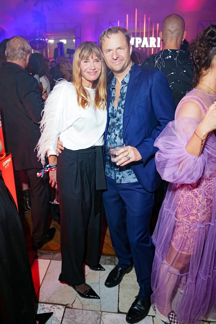 Philipp Hochmair mit Schauspielerin Nadeshda Brennicke bei einer Veranstaltung von Campari und ...