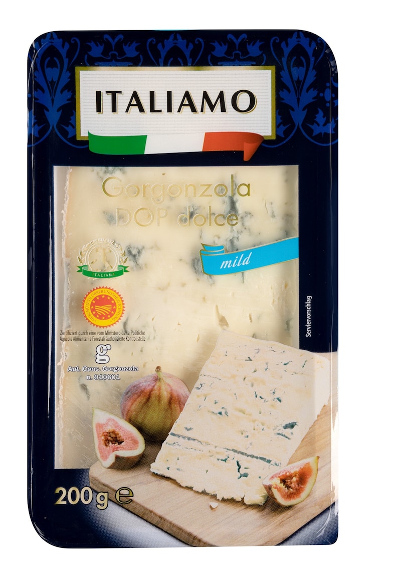 "Italiamo Gorgonzola DOP, Sorte „dolce/mild“, 200 g“ (Bild: Lidl Österreich)