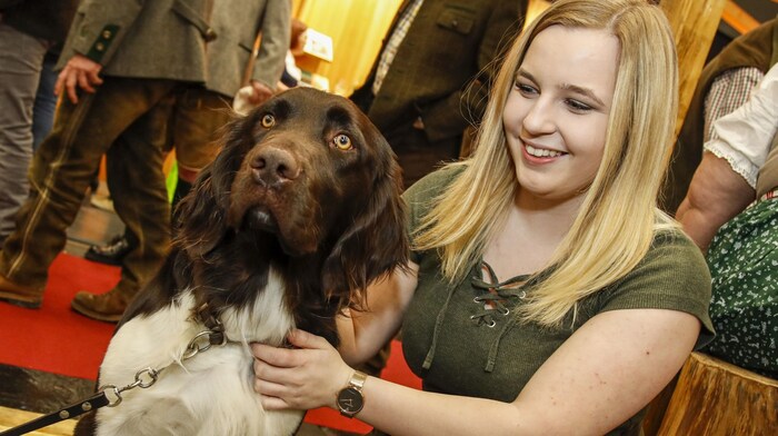 Auch Frauen drängen immer mehr in den Jagdbereich. Ein gut ausgebildeter Hund ist für eine ...