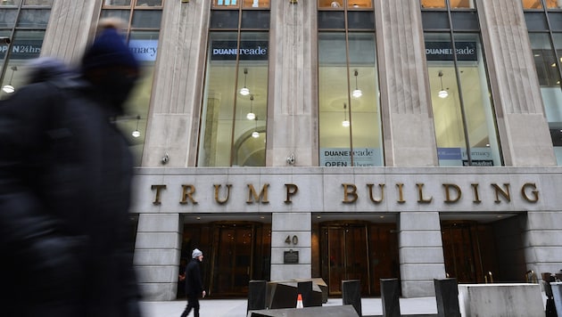 New York Wall Street'teki Trump binası (Bild: AFP)