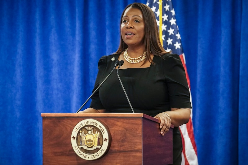 Generalstaatsanwältin Letitia James (Bild: Copyright 2024 The Associated Press. All rights reserved.)