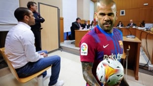 Ex-Barcelona-Star Dani Alves kam zuletzt wieder frei. (Bild: AP, APA/AFP/Pau BARRENA)